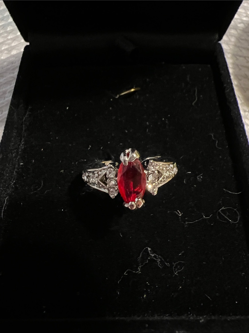Red Crystal Statement Ring - Women Jewelry